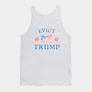 Evict Trump - Indict 45 Antifa Far Left American Flag Tank Top